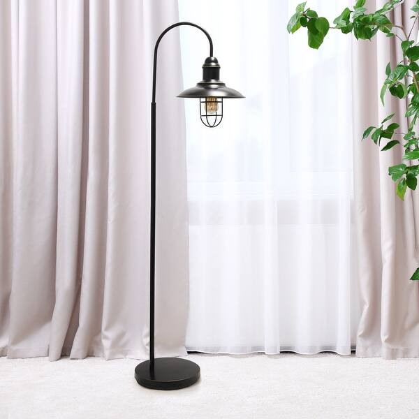 Shop Black Friday Deals On Lalia Home Modern Farmhouse 1 Light Floor Lamp Antique Brass Overstock 31451934