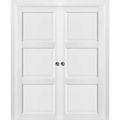 Sliding French Double Pocket Doors / Lucia 2661 White