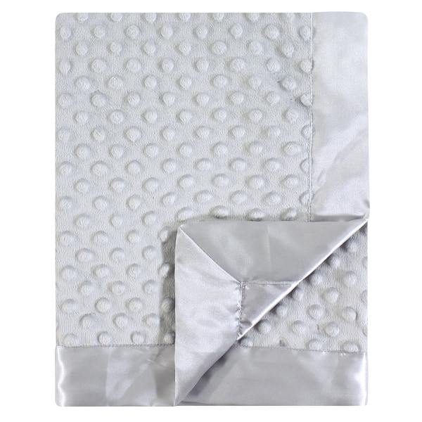 slide 1 of 1, Hudson Baby Infant Plush Mink Blanket, Gray, One Size - Gray - One Size One Size - Gray