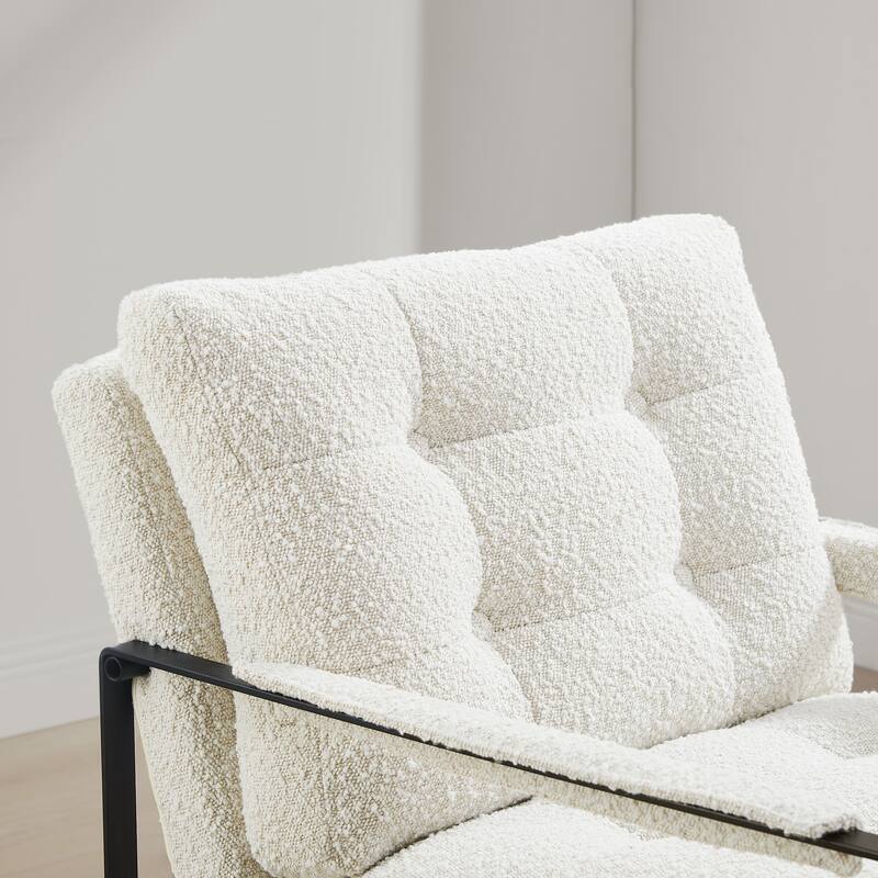 Art Leon Mid-Century Modern Tufted Accent Chair