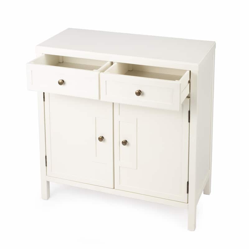 HomeRoots Imperial White Console Cabinet - 31' X '30' X '14
