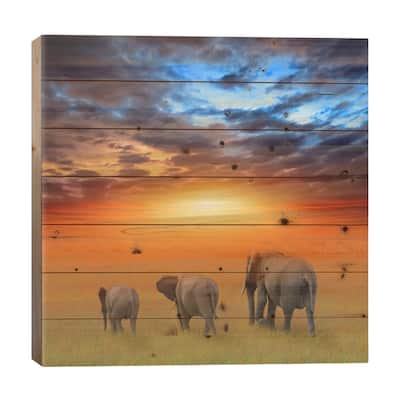 The Future Is Bright Print On Wood by Ben Heine - Multi-Color