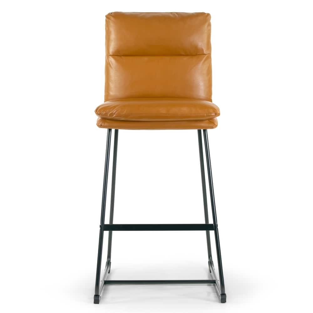 Set of 2 Aulani Upholstered Metal Frame Bar Stool