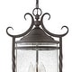 preview thumbnail 3 of 2, Hinkley Lighting Casa 3 Light 12" Wide Wrought Iron Outdoor Pendant