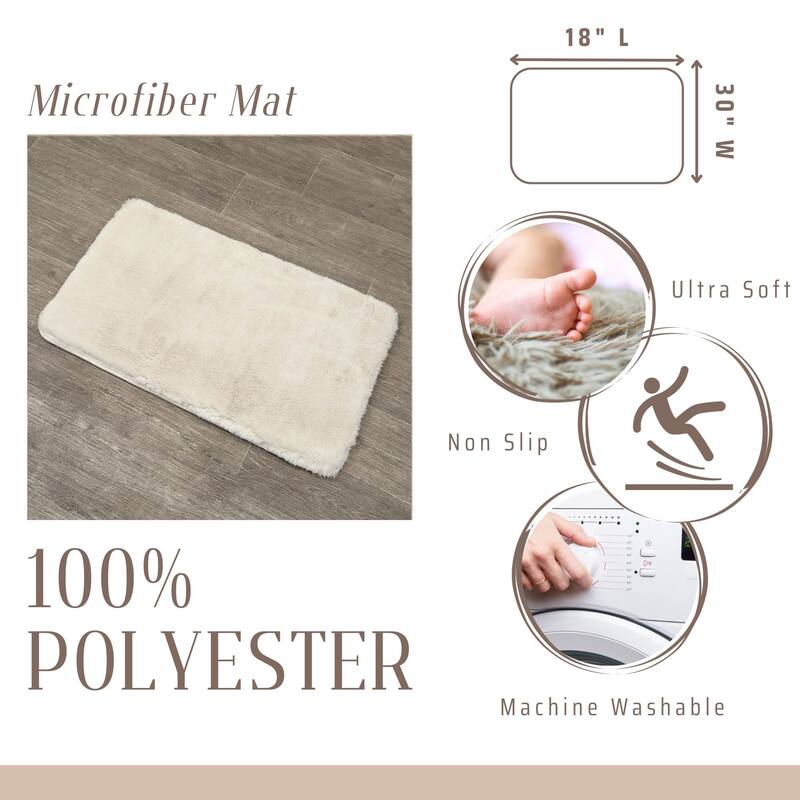 Ultra-Soft Bathroom Mat - Plush Texture