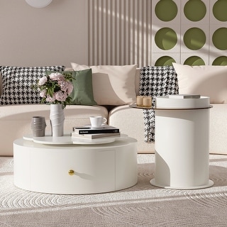 Modern Round Coffee Table Set of 2 - Bed Bath & Beyond - 42995639