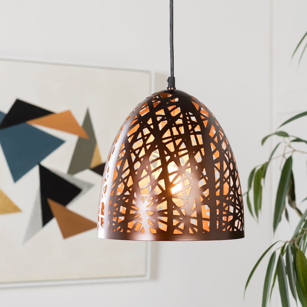 Brynja Modern Bronze Pendant Lighting Fixture - Overstock - 20873252