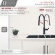 preview thumbnail 15 of 23, STYLISH Solid Stainless Steel Sink Kitchen Faucet, 1 Lever Handle Pull Down Spout Mixer Tap, Stainless Steel Finish