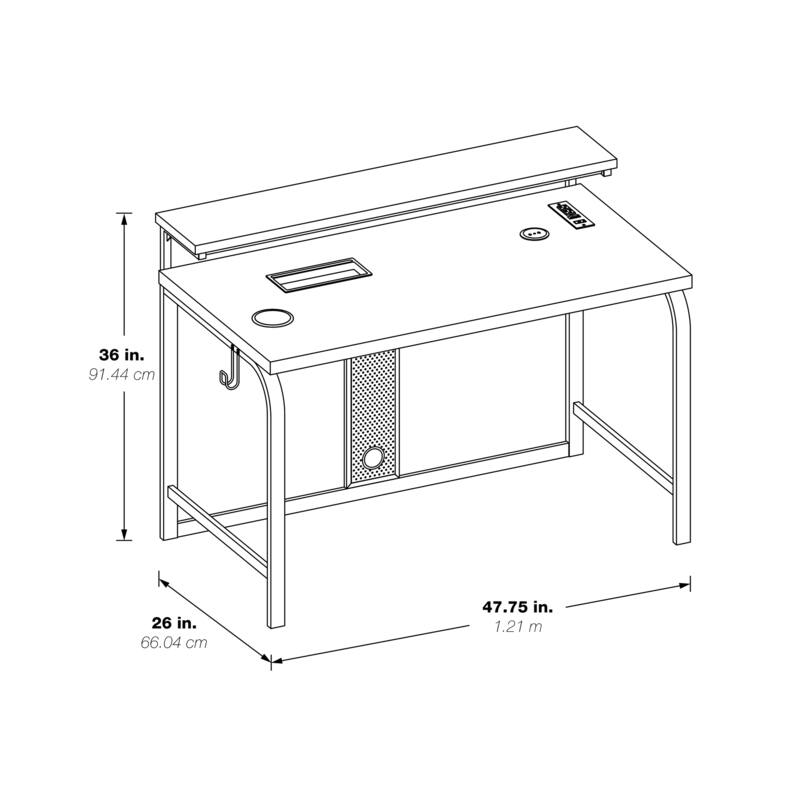 Reload 48-inch Contemporary Gaming Desk