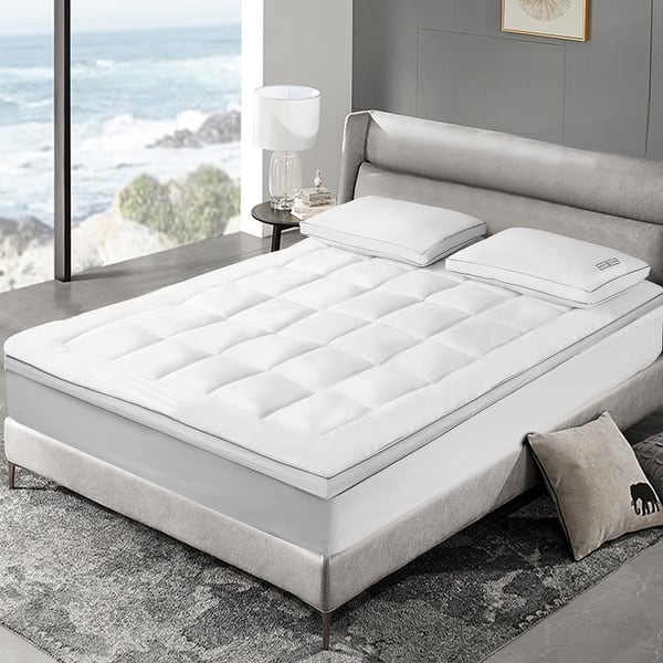 Scott Living 3 Inch White Down Fiber Top Featherbed Overstock 31303648