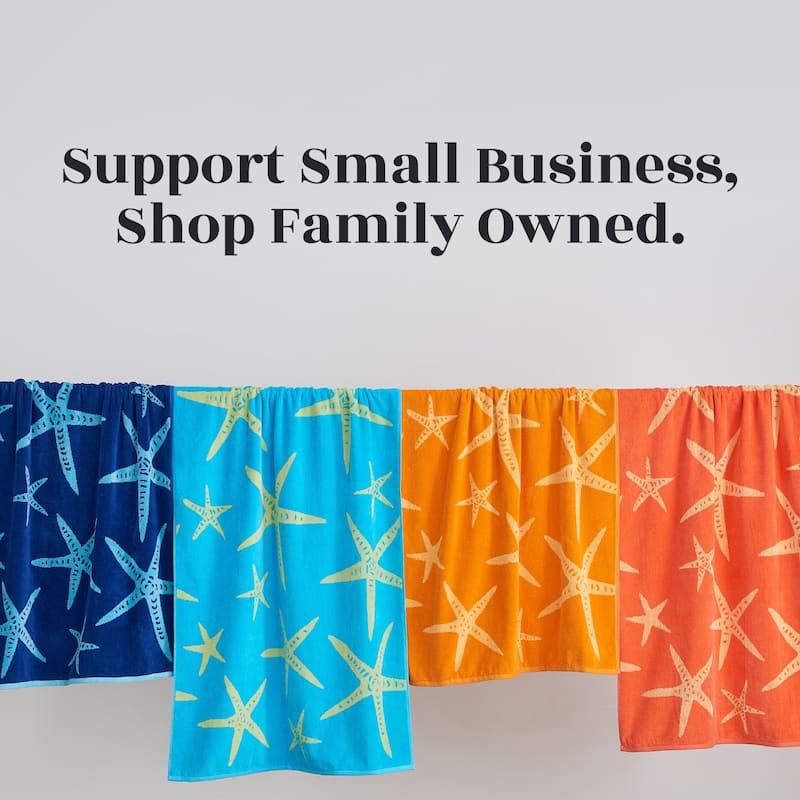 Linery & Co. 100% Cotton Jacquard 2 Pack Summer Beach Towels