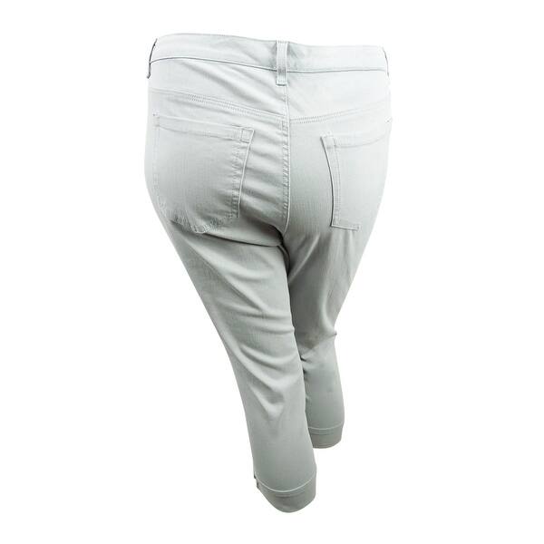 Style & Co. Women's Plus Size Cuffed Capri Jeans - Overstock - 28505321
