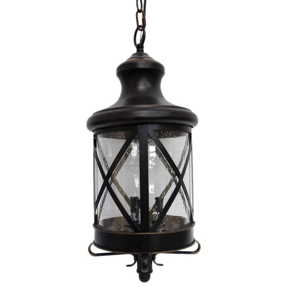 Taysom 3 Light Exterior Hanging Light in Oil Rubbed Bronze