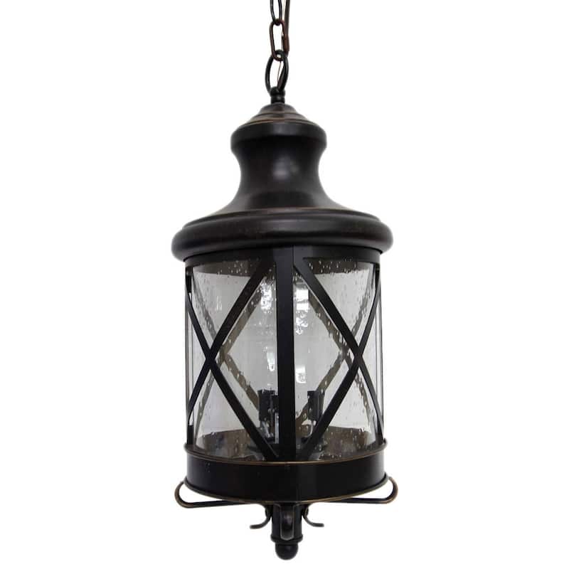 Taysom 3 Light Exterior Hanging Light in Oil Rubbed Bronze