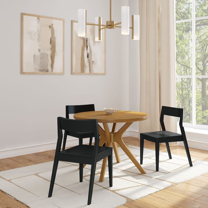 Plank and Beam Verso Cross Leg Round Dining Table - 38"