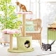 preview thumbnail 67 of 100, EROMMY Cat Tree – Multi-Level Cat Tower with Sisal Scratching Posts & Swing Ball, Modern Cat Furniture for Indoor Cats