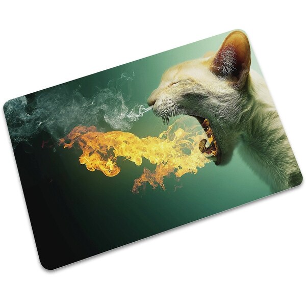 ChezMax Non-slip Doormat Rubber Indoor Outdoor Kitchen Floor Rug Hello Doormat Large Small Front Door Mat Tatami Mat Lions