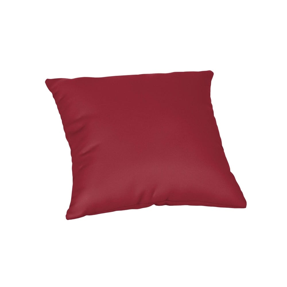 Sunbrella Solid Fabric 1-Piece Indoor/Outdoor Square Throw Pillow, 15"W x 15"L