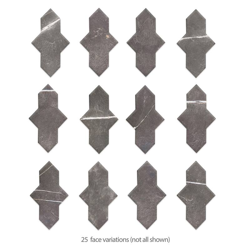 Merola Tile Istanbul Shield Night 2-3/8" x 8-1/4" Porcelain Floor and Wall Tile