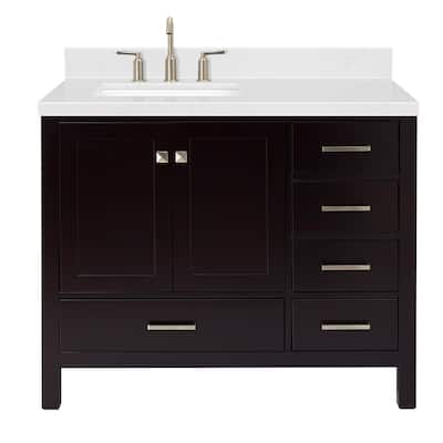 Ariel A042SLCQRVO Cambridge 42" Free Standing Single Basin Vanity Set