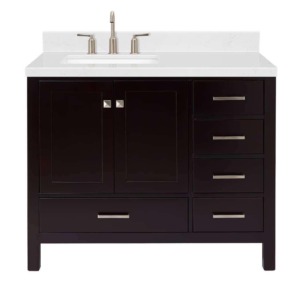 Ariel A042SLCQRVO Cambridge 43" Free Standing Single Basin Vanity Set