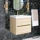preview thumbnail 156 of 191, Wood Wall-Mounted Bathroom Vanity with Sink and Soft Close Drawers