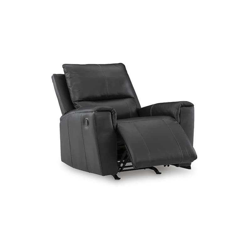 Signature Design by Ashley Glassmere Black Recliner