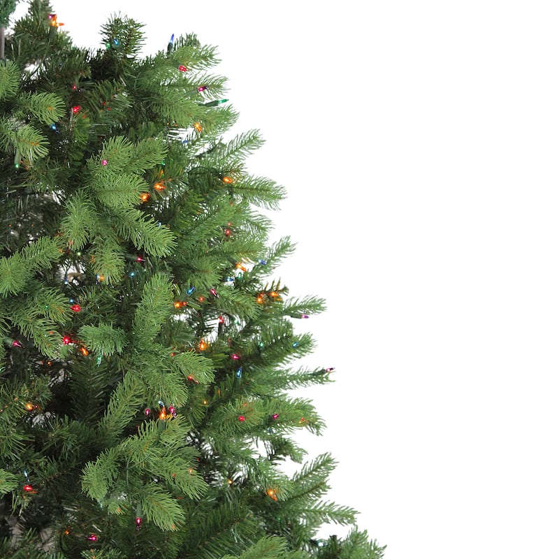 6.5' Noble Fir Full Artificial Christmas Tree Multicolor Lights - 6.5 Foot
