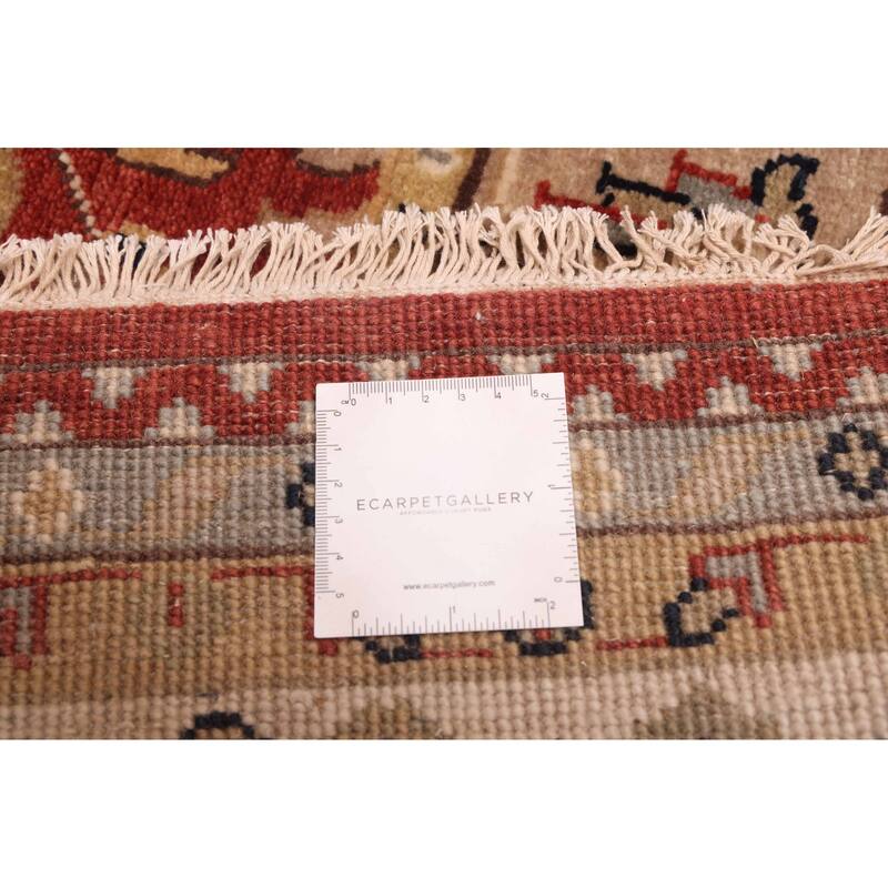 ECARPETGALLERY Hand-knotted Jules Sultane Dark Red Wool Rug - 7'11 x 10'11