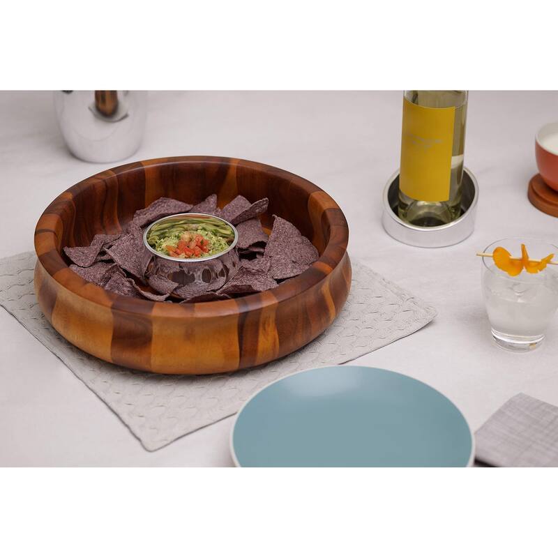 Nara Chip and Dip Bowl - 13” D x 3.5” H