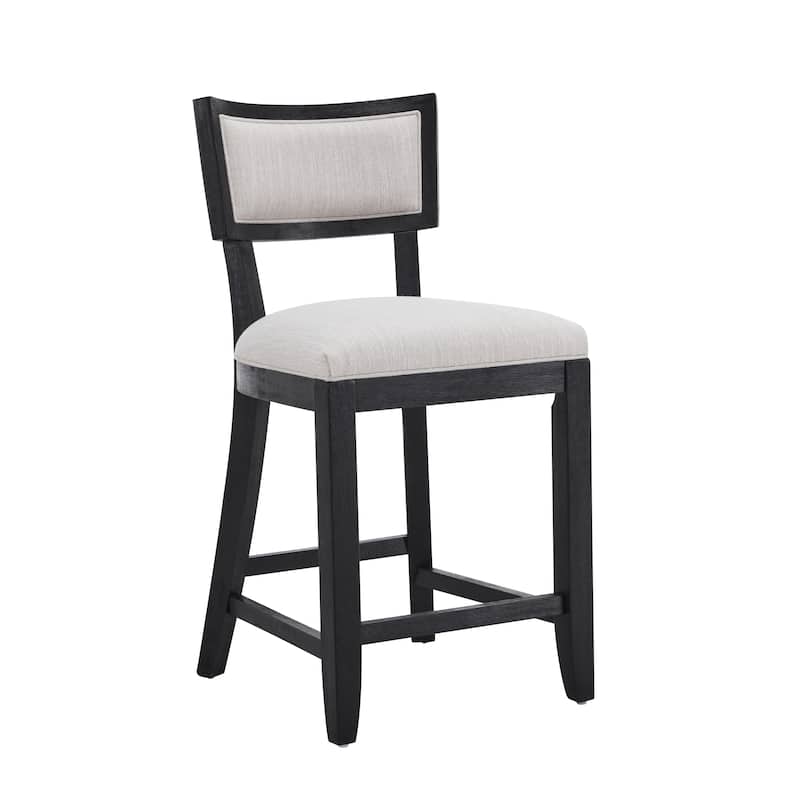 Wina Rubberwood 26.5-inch Counter Height Stools with Fabric Cushion (set of 2) by Christopher Knight Home - N/A