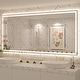 preview thumbnail 108 of 161, Large LED Bathroom mirror Tempered Glass Dimmable Anti-Fog Vanity Mirror 77x36