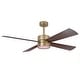 preview thumbnail 21 of 39, 52" Black/ Distressed Brass Smart Dimmable RGB Ceiling Fan with Remote and App Control