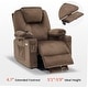 preview thumbnail 37 of 59, Mcombo Electric Power Lift Recliner Fabric Chair with Massage Heat
