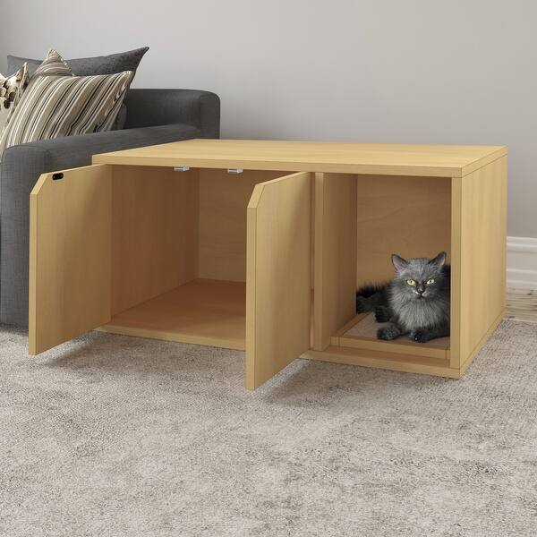 Shop Way Basics Eco Stackable Cat Litter Box Natural Overstock