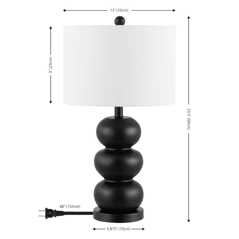 SAFAVIEH Lighting Navit 19 Inch Table Lamp - 13" x 13" x 23.5" - 13Wx13Dx24H