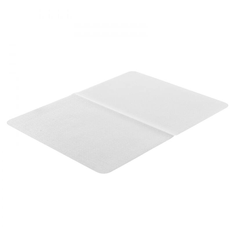 Transparent Frosted PVC Chair Mat 46x60in Non-Slip for Low-Pile Carpet