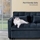 preview thumbnail 28 of 27, 3 in 1 Velvet Sofa Bed with Adjustable Backrest