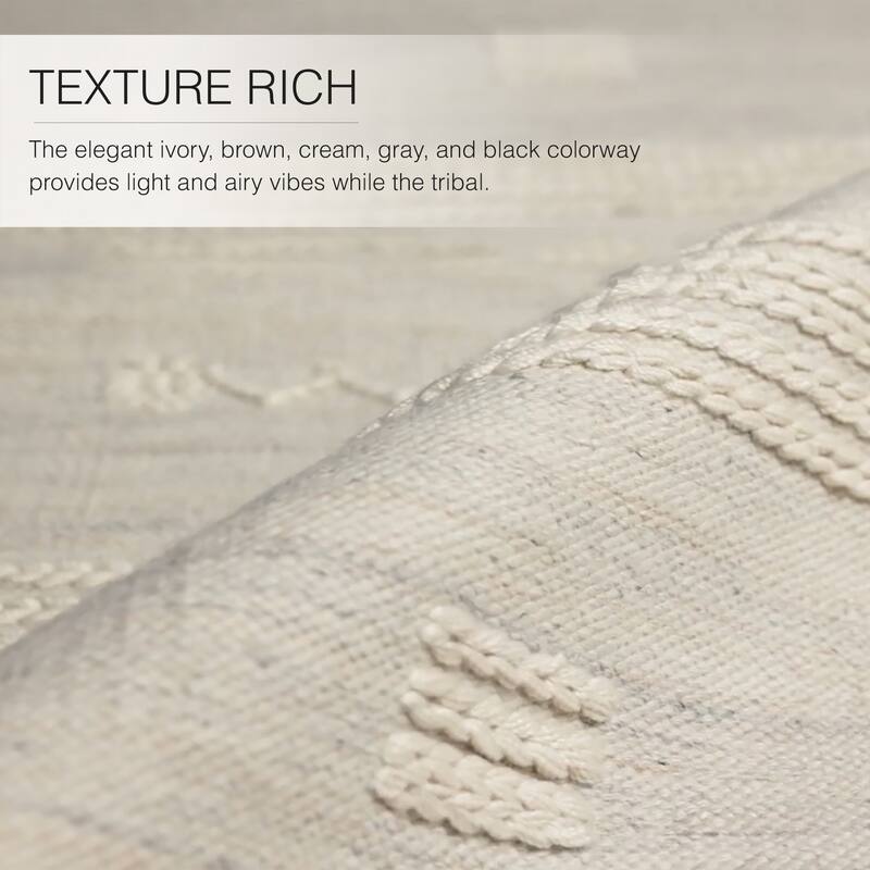 Valais Handwoven Indoor/Outdoor Tribal Area Rug