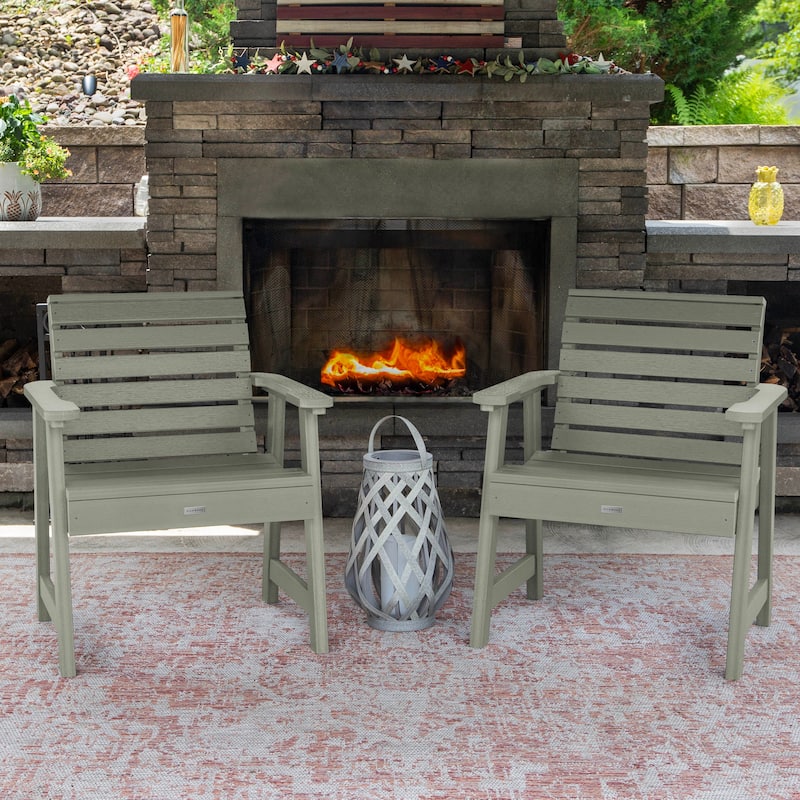 HIGHWOOD Weatherly Garden Chairs Set of Two