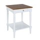 preview thumbnail 10 of 11, Convenience Concepts French Country 1 Drawer End Table with Shelf