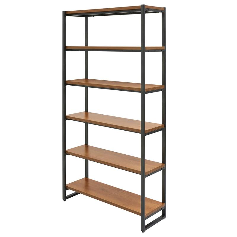 NPD Furniture Anderson 6 Tier Bookcase