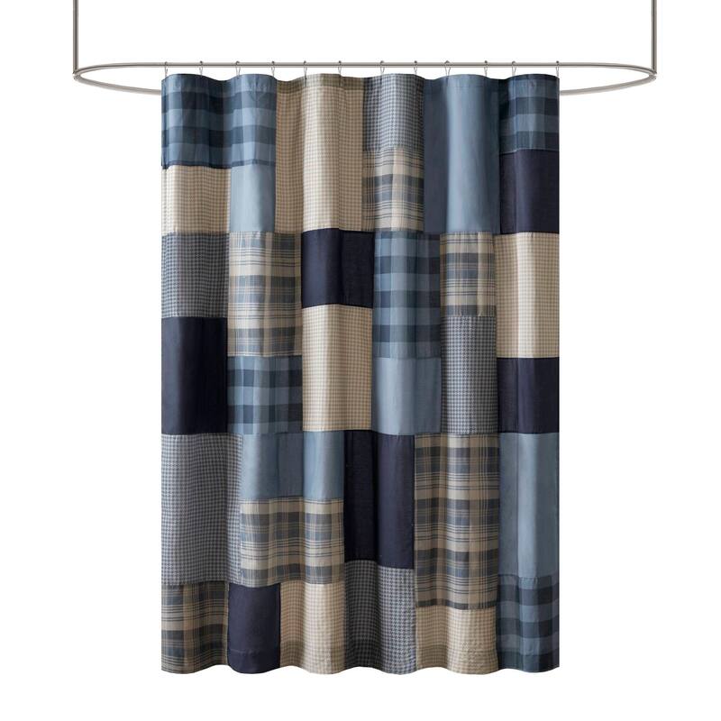 Woolrich Winter Hills Tan Cotton Shower Curtain