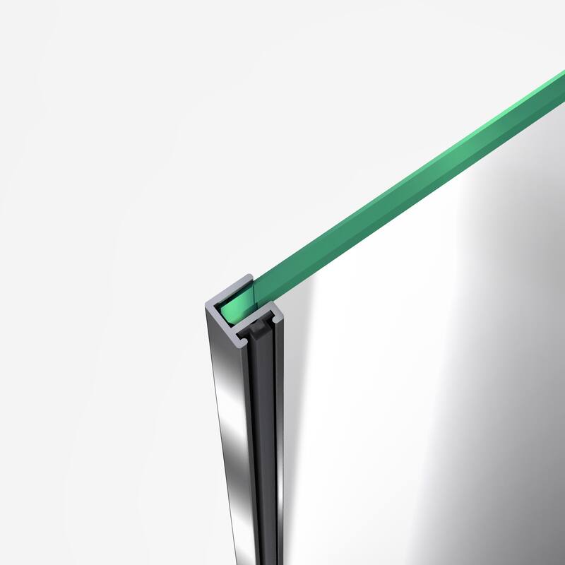 DreamLine Flex 30 in. D x 60 in. W x 76 3/4 in. H Pivot Shower Door, Shower Base and Backwall Kit - 30" x 60" - 30" x 60"
