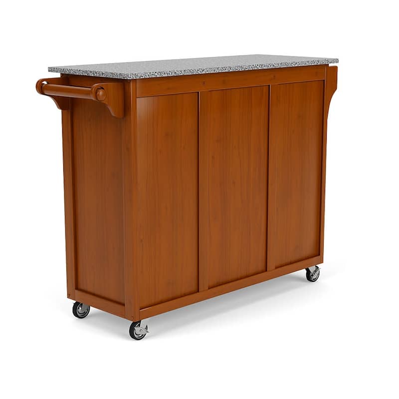 Homestyles Create-A-Cart Brown Wood Kitchen Cart - 48" x 18" x 36"