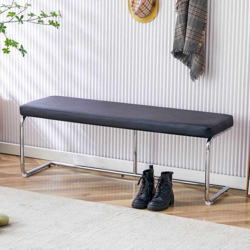 Modern & Contemporary Bench with Cushuion - Black