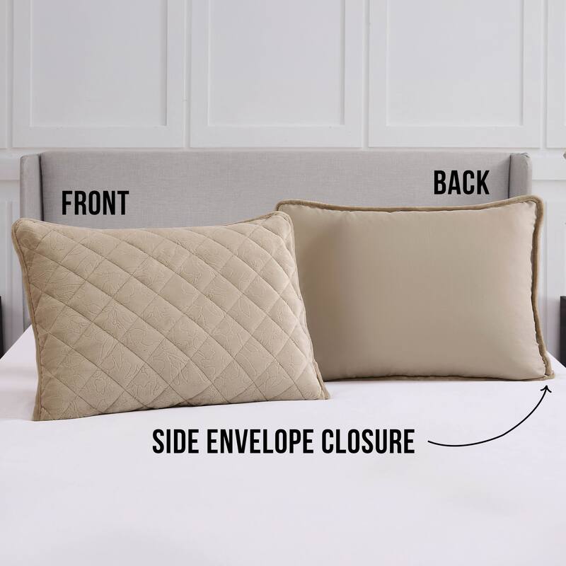 BCBG Maeve Embossed Plush Quilt Sets