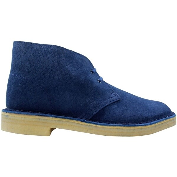 clarks blue desert boots