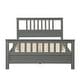 preview thumbnail 3 of 14, Full Size Wood Platform Bed with Headboard and Footboard