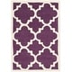 preview thumbnail 78 of 112, SAFAVIEH Handmade Chatham Vicie Modern Wool Rug 2' x 3' - Purple/Ivory - Rectangle